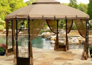 Review of closed gazebos for relaxation in the Art Nouveau style: types and features