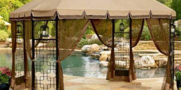 Review of closed gazebos for relaxation in the Art Nouveau style: types and features