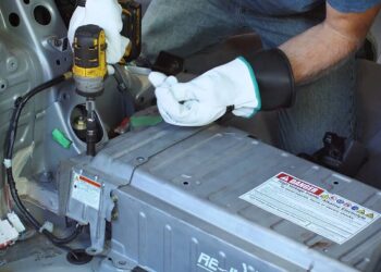 Where is the battery in a Prius