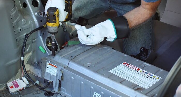 Where is the battery in a Prius